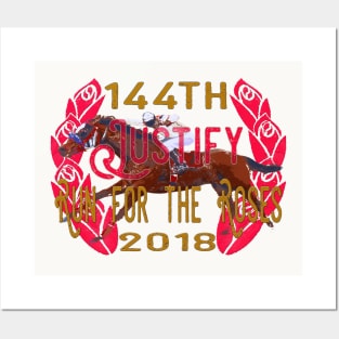 144th Kentucky Derby Champion Justify 2018 Posters and Art